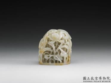 图片[2]-Jade finial with “egret and shoals” motif, Yuan dynasty (1271-1368)-China Archive